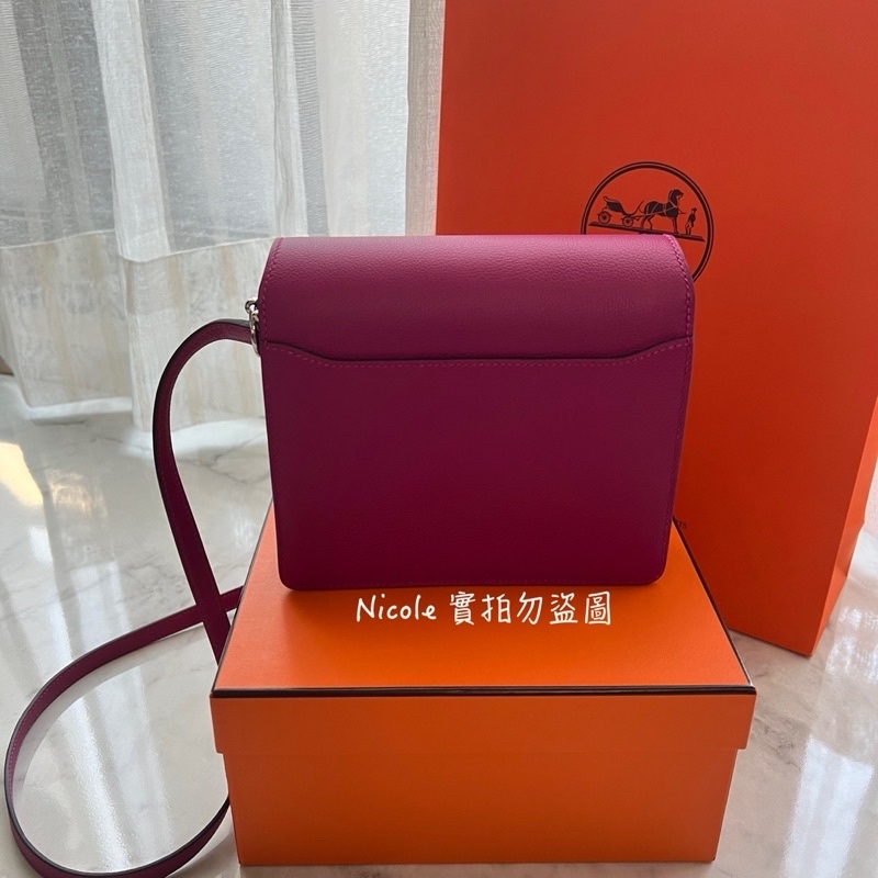 【🐎HERMES🐎】 💞HERMES愛馬仕Roulis mini L3玫瑰紫💞-7
