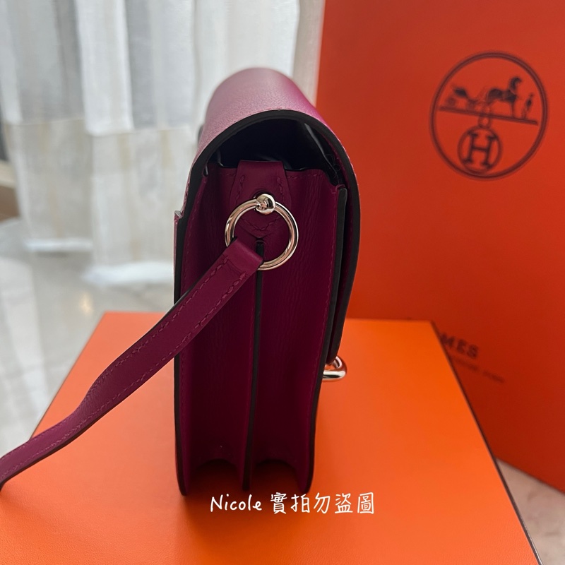 【🐎HERMES🐎】 💞HERMES愛馬仕Roulis mini L3玫瑰紫💞-16