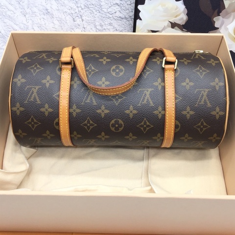 Lv路易威登老花中古巴比龍手提單肩包，附件：塵袋 尺寸30*14*14