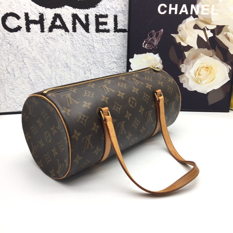 Lv路易威登老花中古巴比龍手提單肩包，附件：塵袋 尺寸30*14*14-2