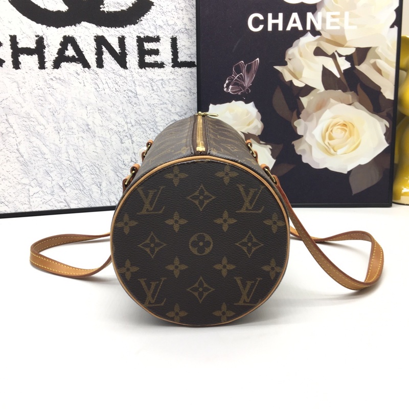 Lv路易威登老花中古巴比龍手提單肩包，附件：塵袋 尺寸30*14*14-3