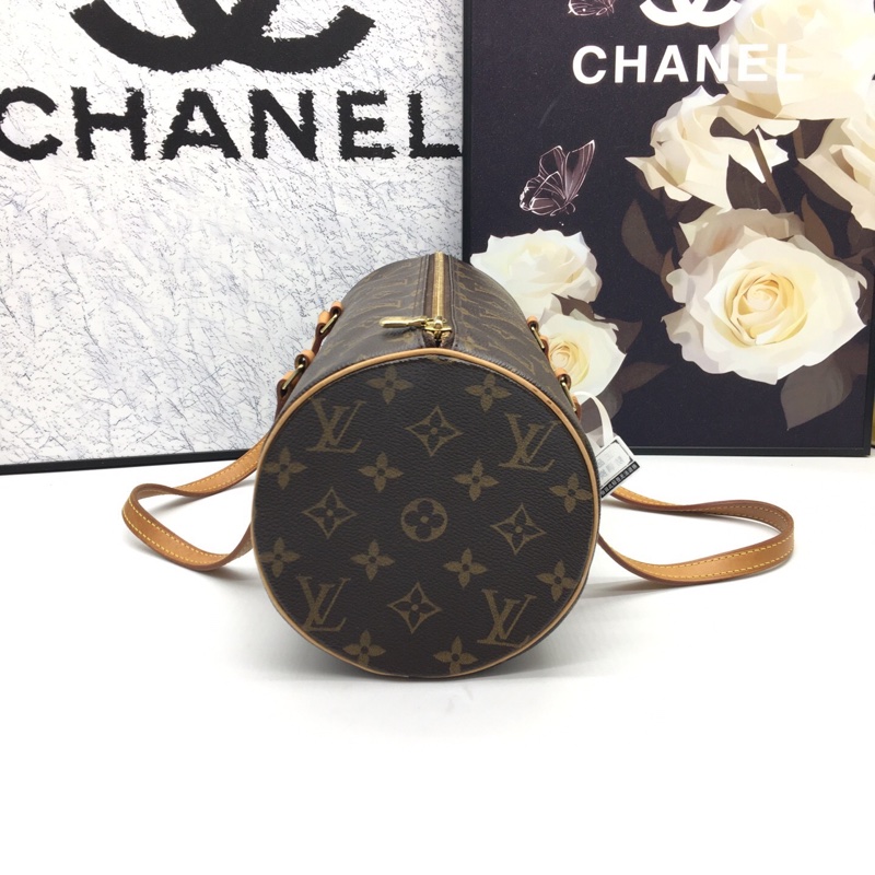 Lv路易威登老花中古巴比龍手提單肩包，附件：塵袋 尺寸30*14*14-5