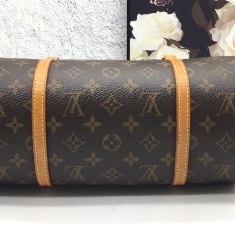Lv路易威登老花中古巴比龍手提單肩包，附件：塵袋 尺寸30*14*14-9