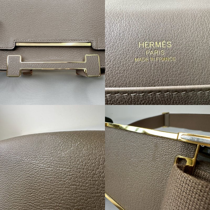 HERMES 大象灰Geta木屐包-8