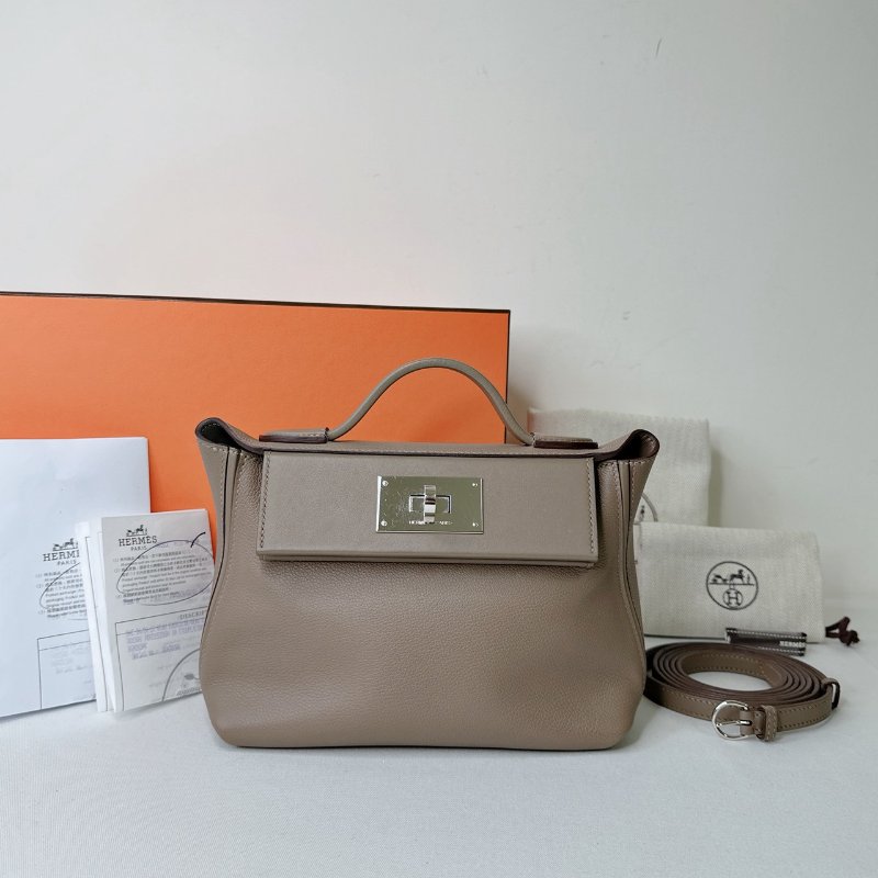 HERMES 大象灰銀扣2424 Mini-1
