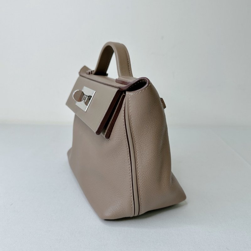 HERMES 大象灰銀扣2424 Mini-3