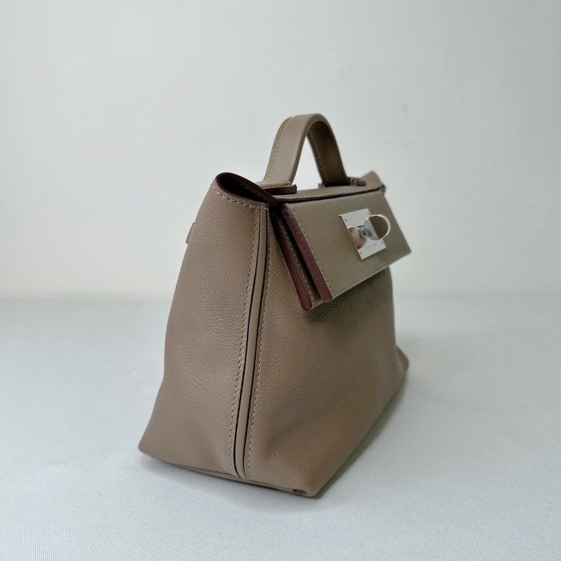HERMES 大象灰銀扣2424 Mini-4