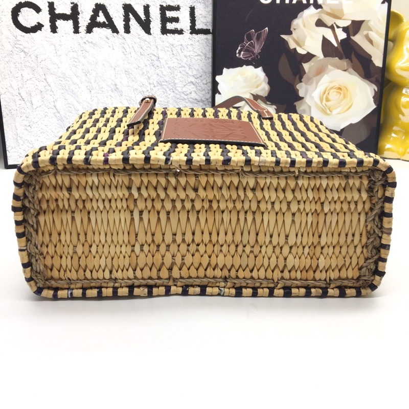 LOEWE羅意威草編菜籃子托特手提單肩包 無附件,尺寸:30*24*11-5