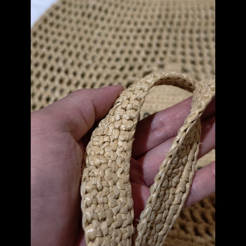 Prada 拉菲草 Raffia 編織托特包-9
