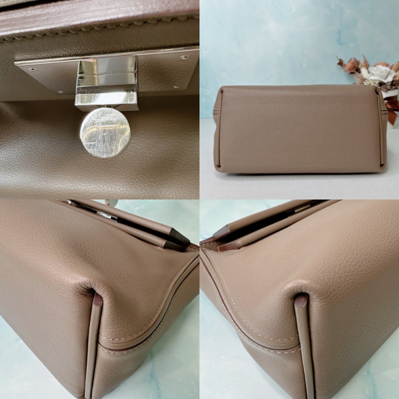 HERMES 銀扣大象灰2424 Mini-9