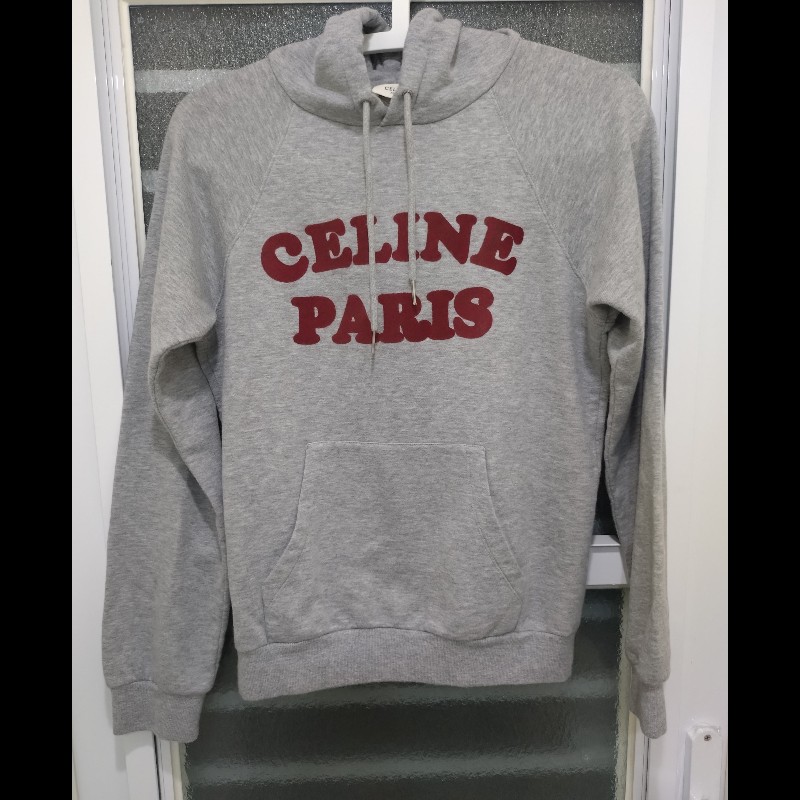 Celine 灰色字母帽T 上衣-0