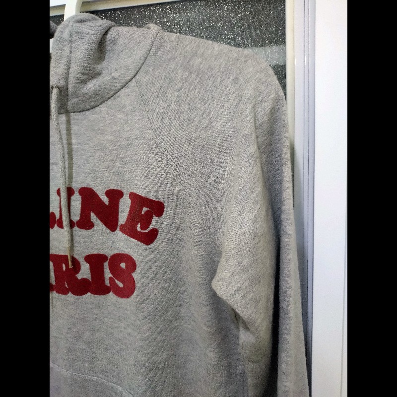Celine 灰色字母帽T 上衣-3