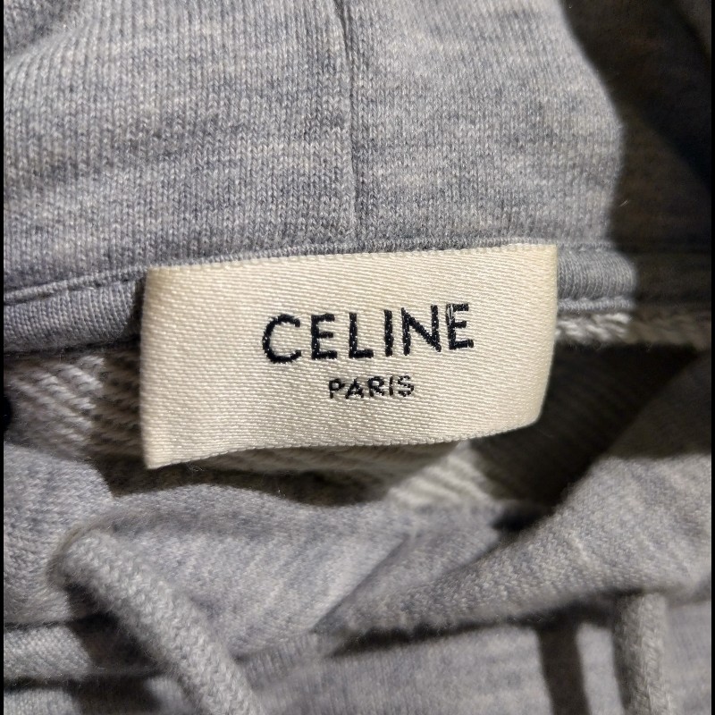 Celine 灰色字母帽T 上衣-11