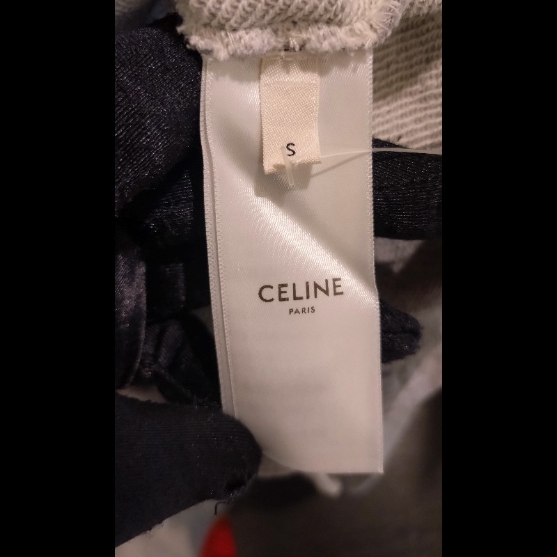 Celine 灰色字母帽T 上衣-13