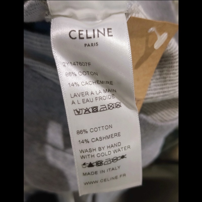 Celine 灰色字母帽T 上衣-14