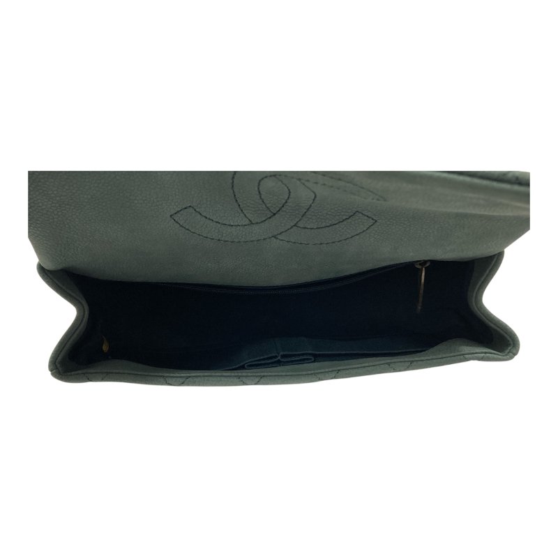 CHANEL 香奈兒 A67622 2013C Crown Flap CC Crown 系列  肩背包 荔枝牛皮 綠色 金釦-7