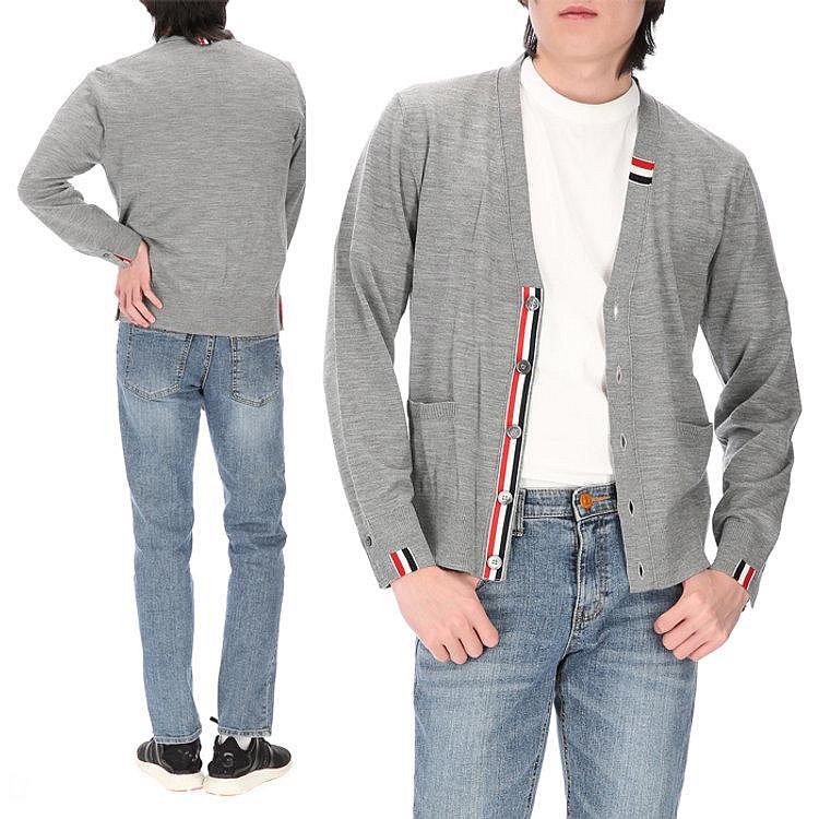 💎Han's house精品服飾💎Thom Browne TB 初剪羊毛 針織 開衫 外套 男女共穿 現貨 4 原價45300-5