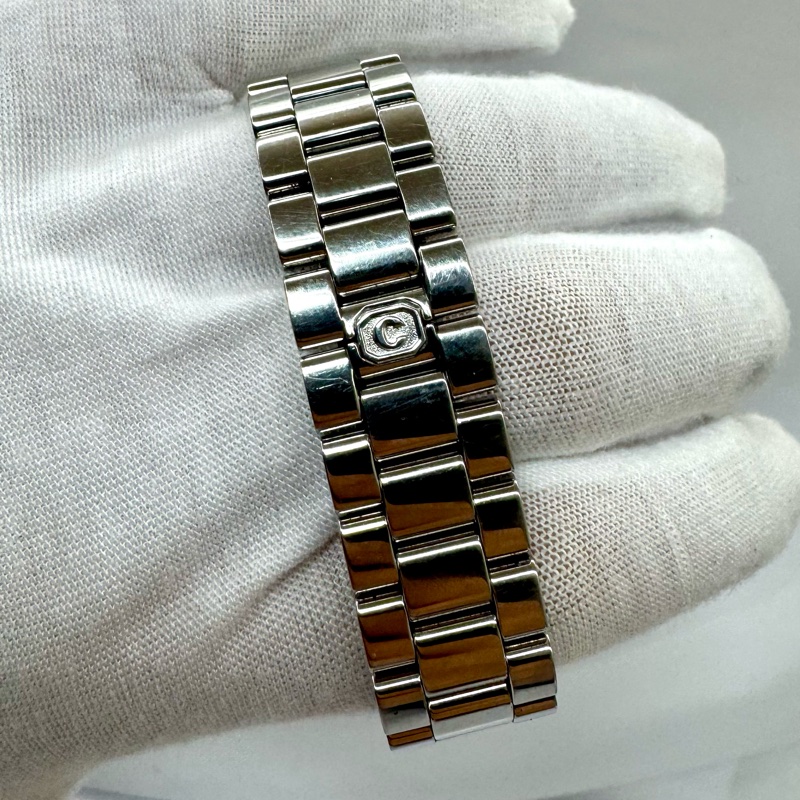 CHOPARD Happy Sport 27/8893 方形珍珠母貝面盤 4鑽 石英女錶 無電池-1