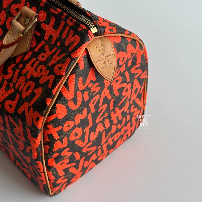 98新❤️ Louis Vuitton LV 路易威登 Speedy 30 塗鴉聯名款-5