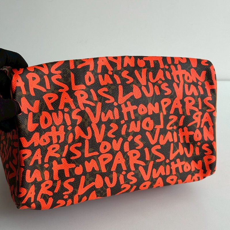 98新❤️ Louis Vuitton LV 路易威登 Speedy 30 塗鴉聯名款-6