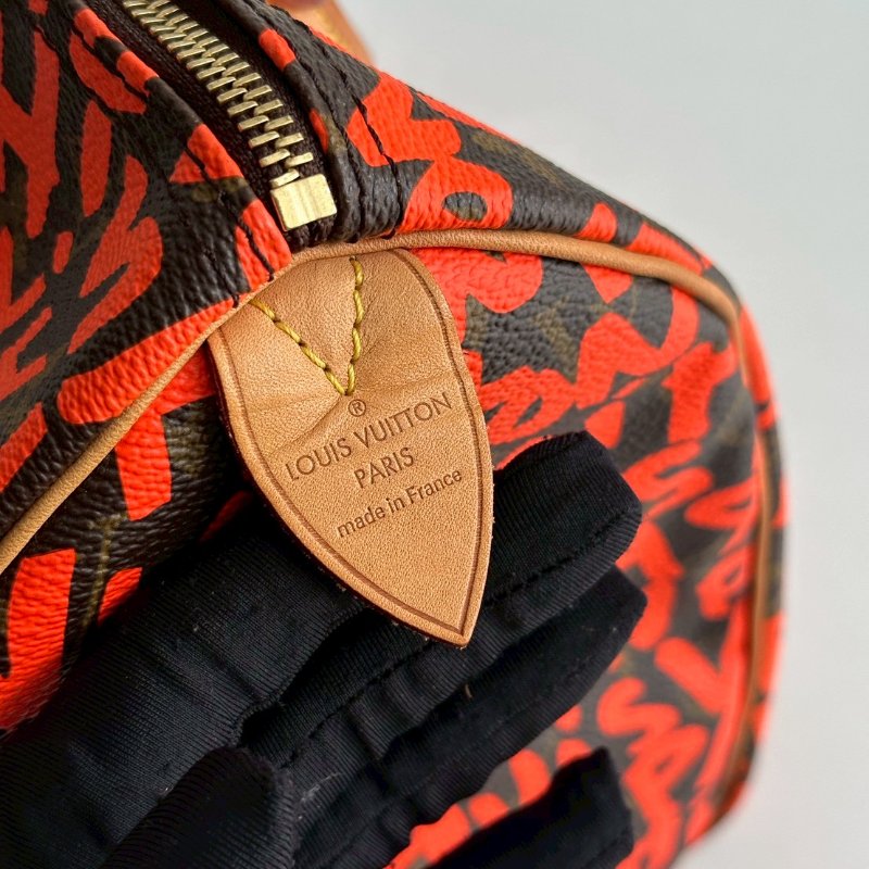 98新❤️ Louis Vuitton LV 路易威登 Speedy 30 塗鴉聯名款-9