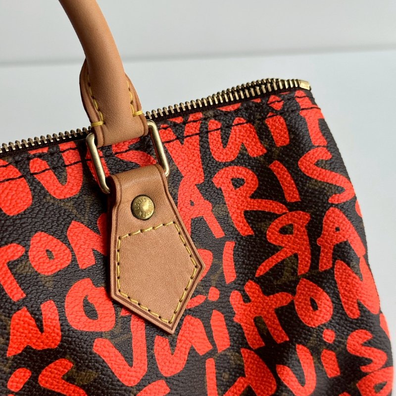 98新❤️ Louis Vuitton LV 路易威登 Speedy 30 塗鴉聯名款-15