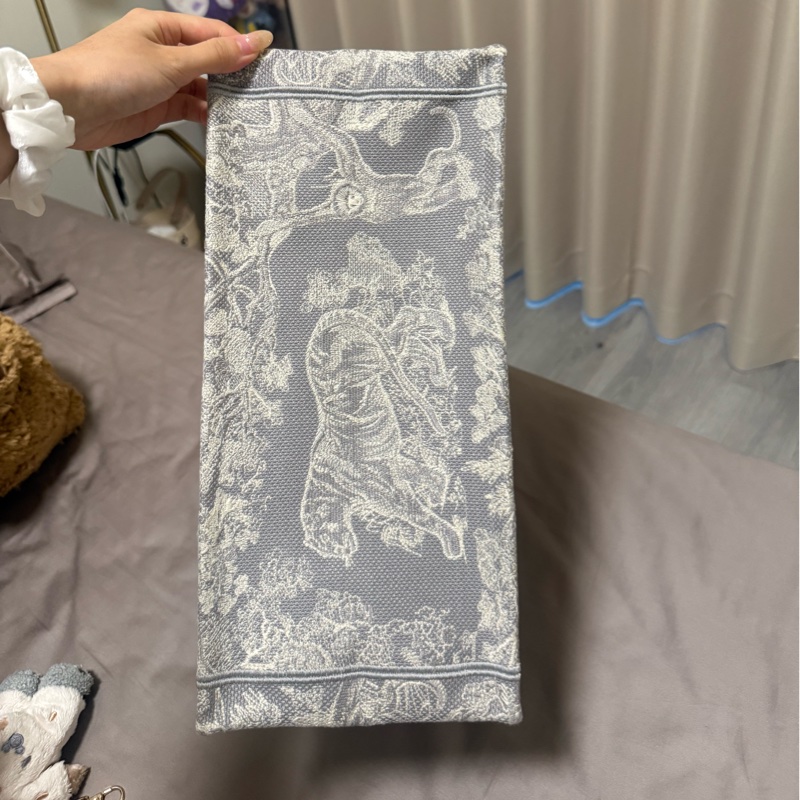 Dior灰色動物園book tote中號-4