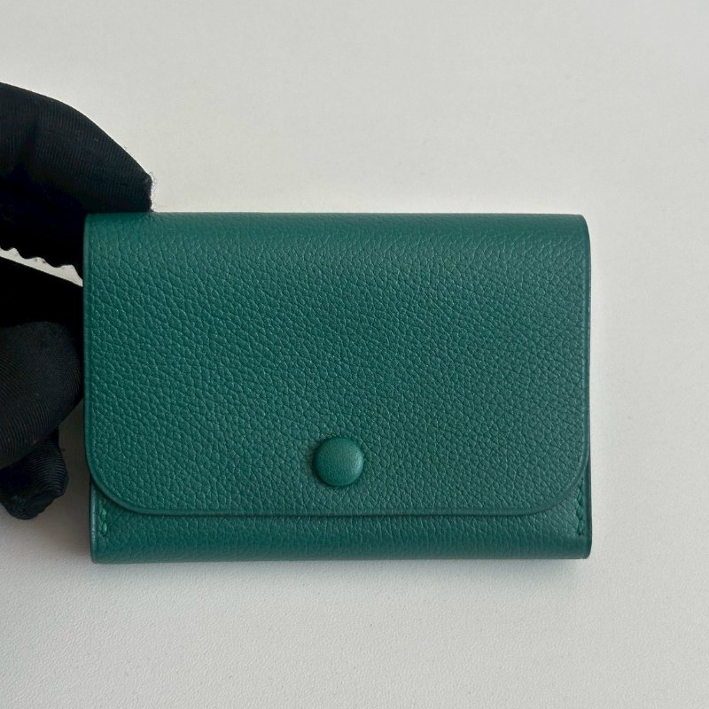 99新🆕 Hermès 愛馬仕 綠色卡包-14