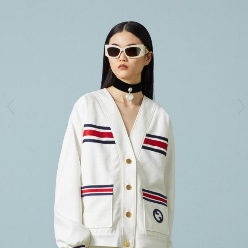 💎Han's house精品服飾💎 GUCCI 古馳 滿版 馬蹄 外套 現貨 M 原價70500-5