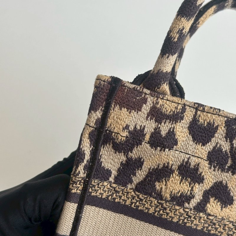 99新🆕 Dior 迪奧 Book Tote Mini 棕色豹紋-6