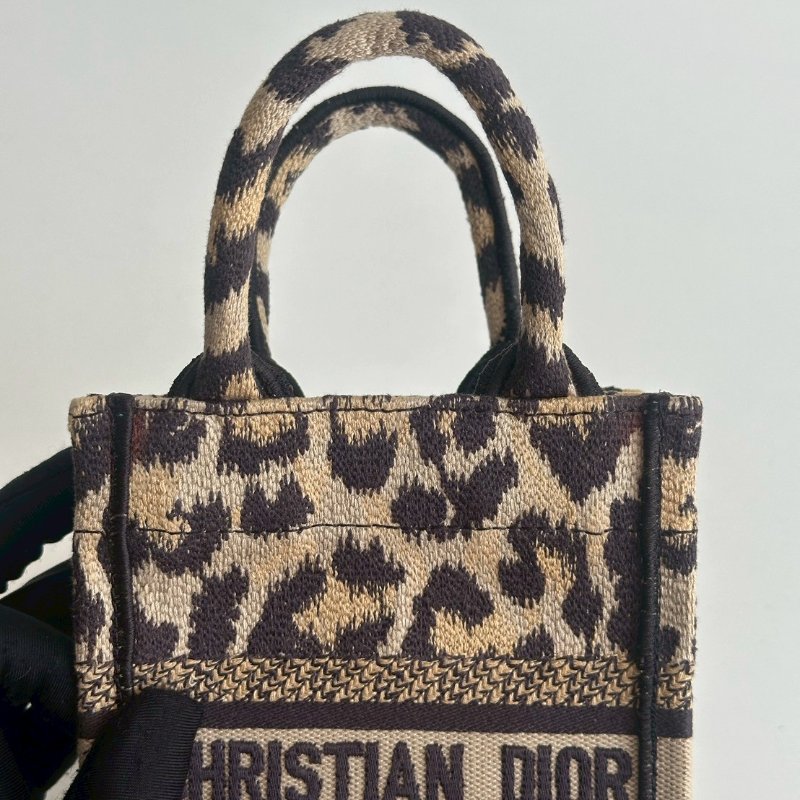99新🆕 Dior 迪奧 Book Tote Mini 棕色豹紋-9