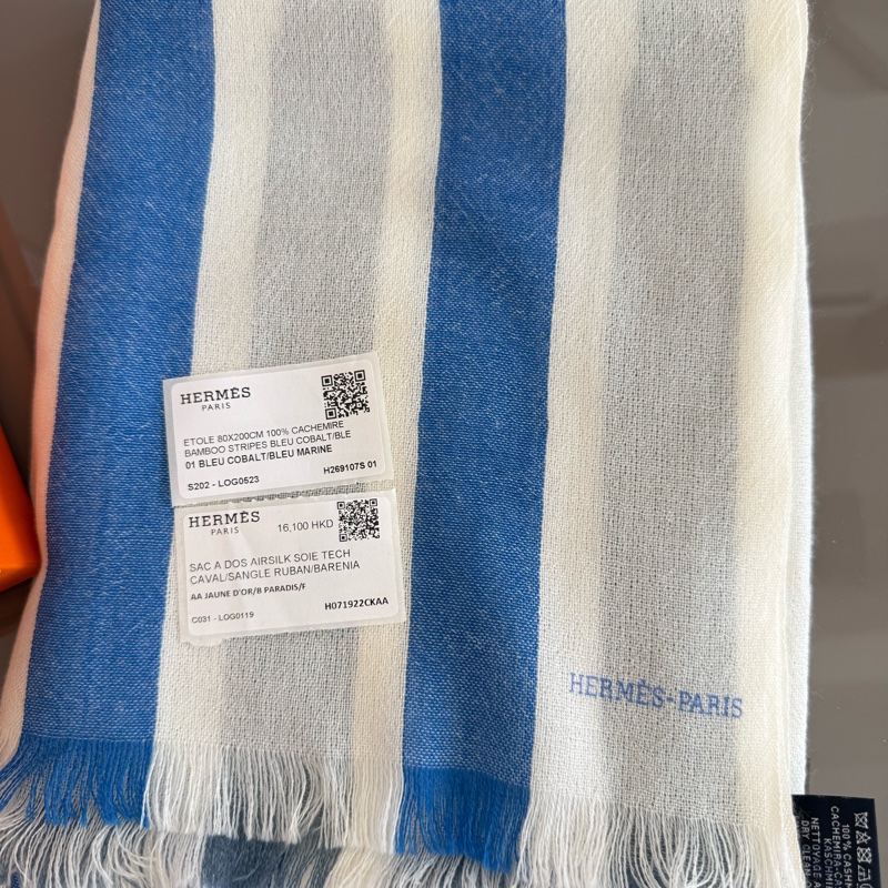 Hermes 👍🏻 Cashmere Scarf， 100%Real正貨，100%New-3