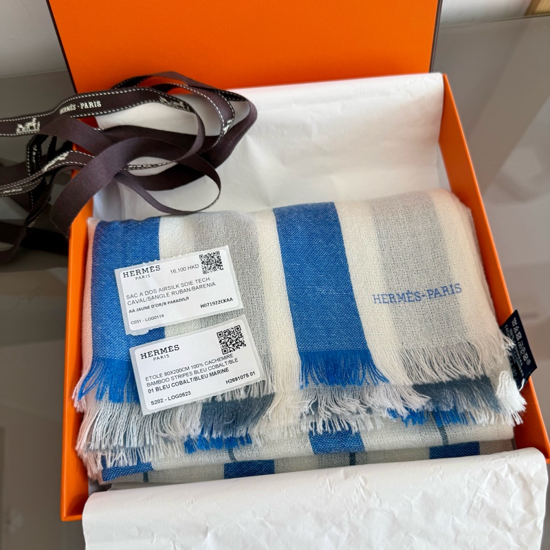 Hermes 👍🏻 Cashmere Scarf， 100%Real正貨，100%New-9