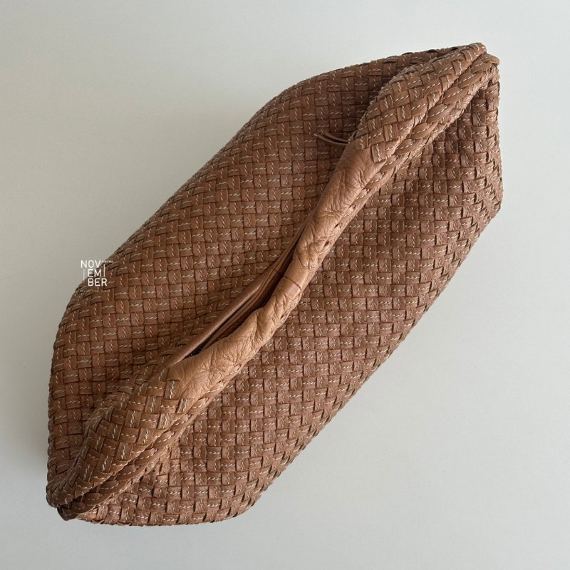 99新🆕 Bottega Veneta BV 奶茶色編織Hobo包-3