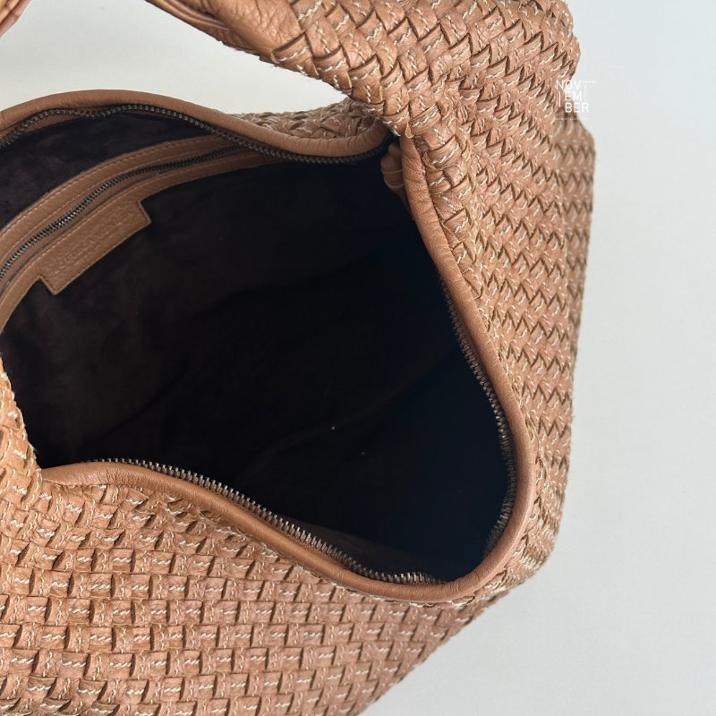 99新🆕 Bottega Veneta BV 奶茶色編織Hobo包-5