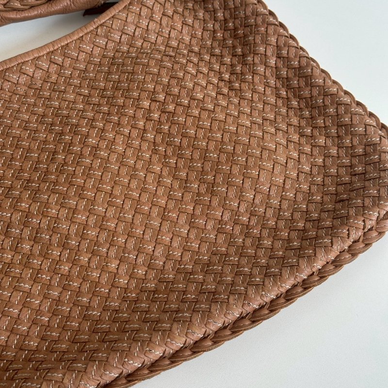99新🆕 Bottega Veneta BV 奶茶色編織Hobo包-9