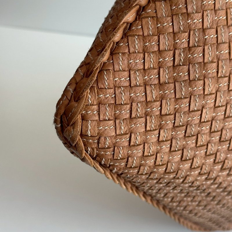 99新🆕 Bottega Veneta BV 奶茶色編織Hobo包-16