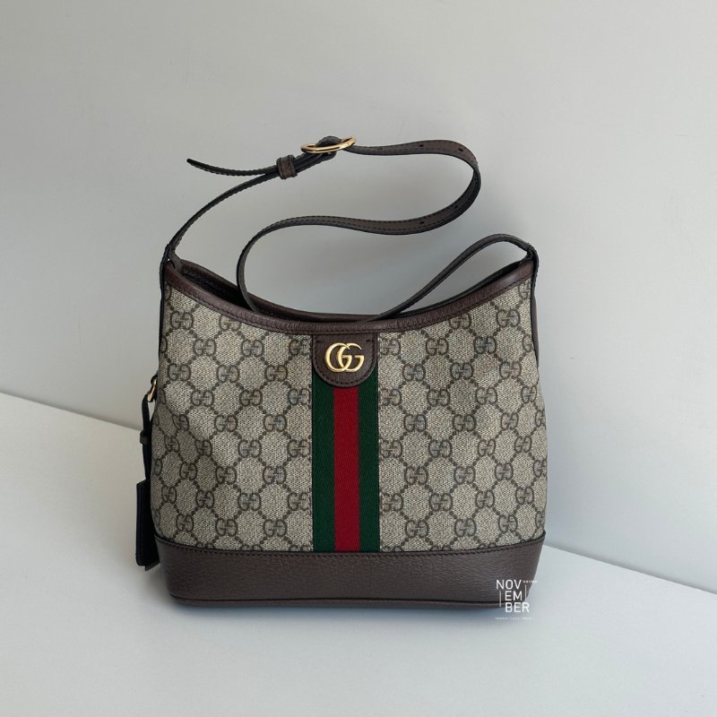 99新🆕 Gucci 古馳 Ophidia GG Hobo小號-0