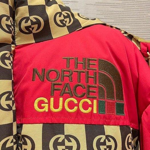 💎Han's house精品服飾💎GUCCI 聯名 The North Face 羽絨 連帽可拆 外套  現貨 L  原價 92800-3