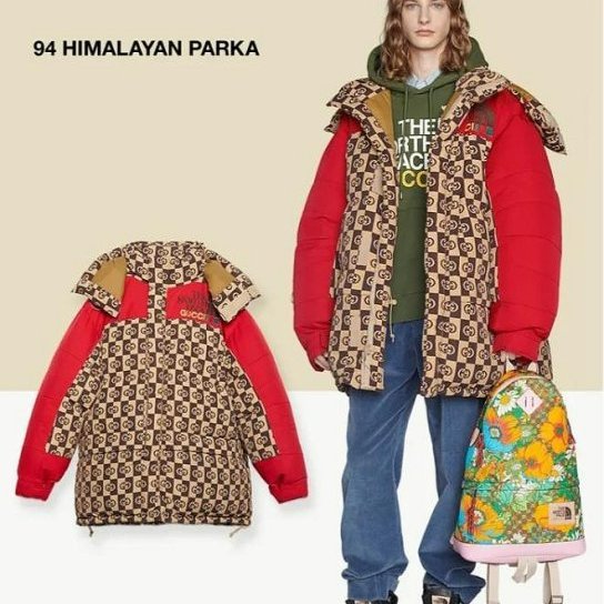 💎Han's house精品服飾💎GUCCI 聯名 The North Face 羽絨 連帽可拆 外套  現貨 L  原價 92800-7