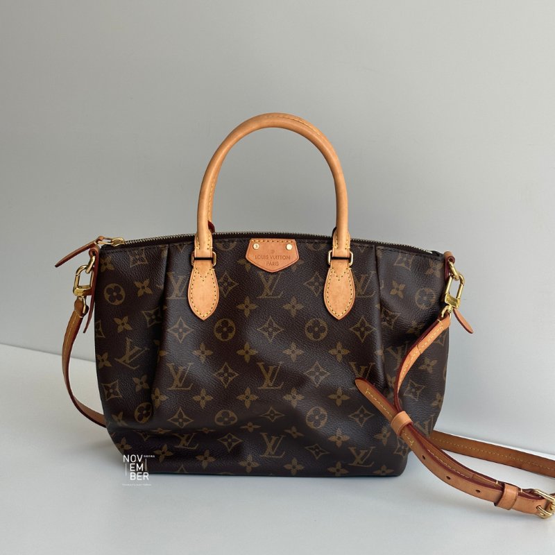 98新🤎 Louis Vuitton LV 路易威登 Turenne 老花水餃包 小號-0