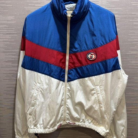 💎Han's house精品服飾💎 GUCCI 風衣 連帽可藏 外套 現貨 46 原價83700-1