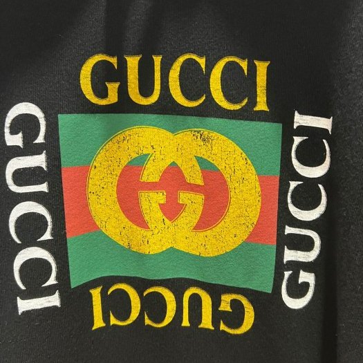 💎Han's house精品服飾💎GUCCI 復古 LOGO 連帽衛衣 大學T 現貨 XL-2