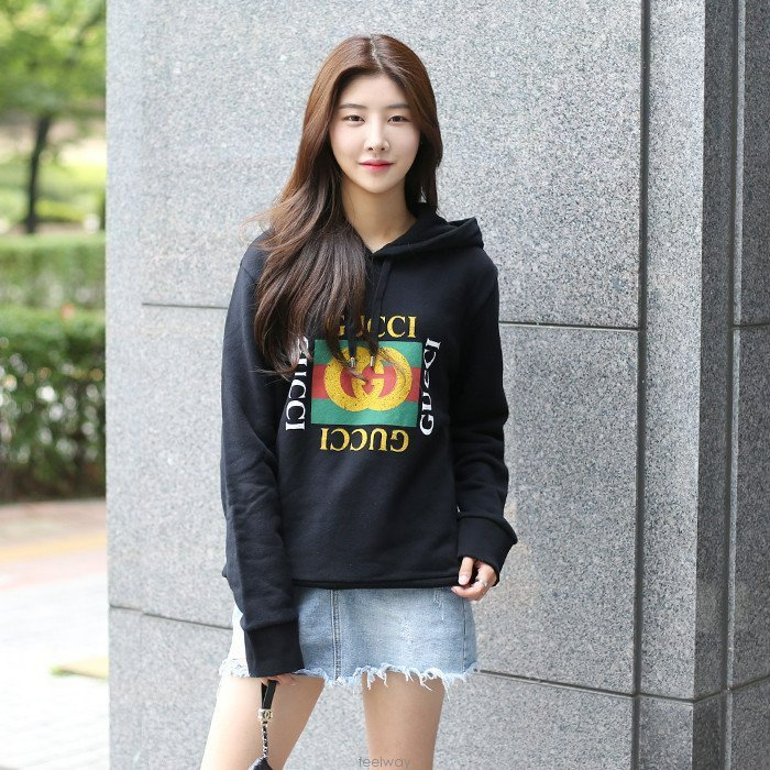 💎Han's house精品服飾💎GUCCI 復古 LOGO 連帽衛衣 大學T 現貨 XL-6