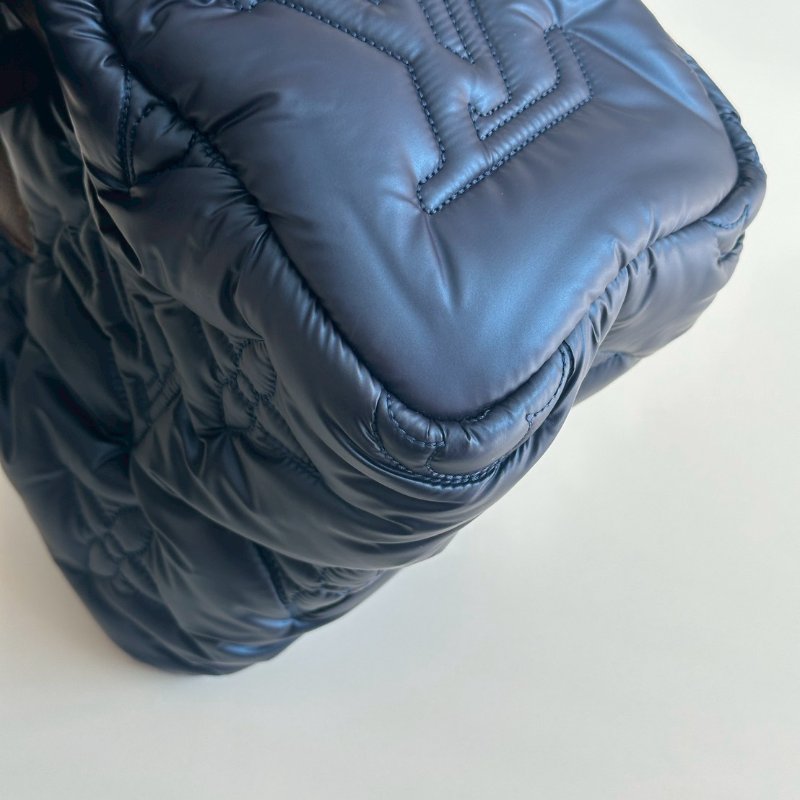 99新🆕 Louis Vuitton LV 路易威登 Bandoulière Speedy 25 炫藍色老花背帶-15