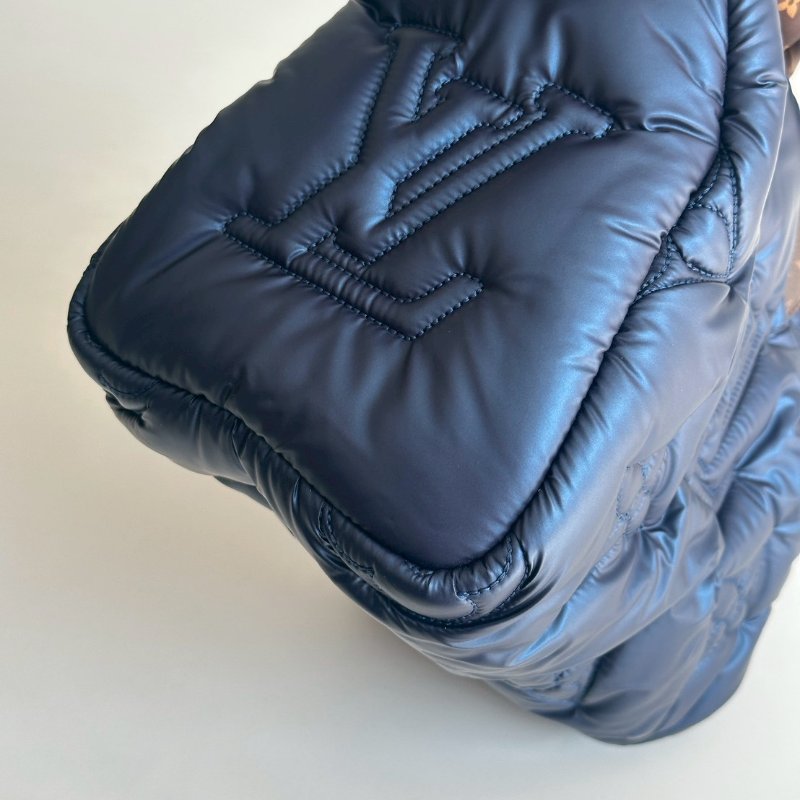 99新🆕 Louis Vuitton LV 路易威登 Bandoulière Speedy 25 炫藍色老花背帶-16