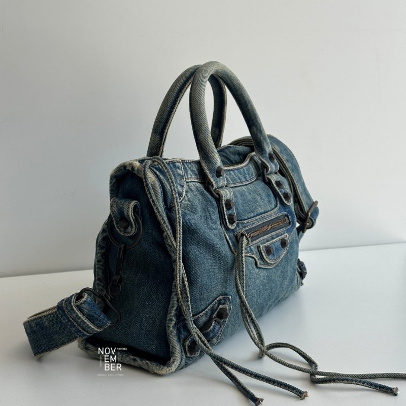 99新🆕 Balenciaga 巴黎世家 Le City 牛仔單寧 小號-3