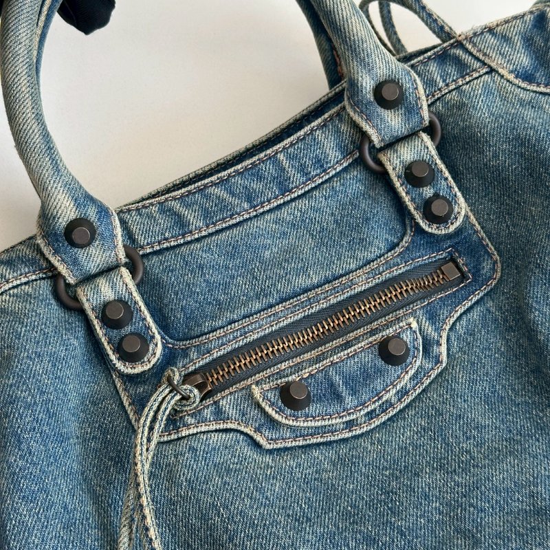 99新🆕 Balenciaga 巴黎世家 Le City 牛仔單寧 小號-13
