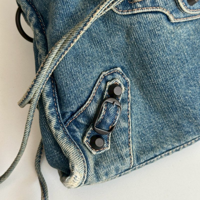 99新🆕 Balenciaga 巴黎世家 Le City 牛仔單寧 小號-14