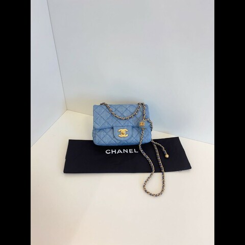 Chanel 牛仔gold ball classic